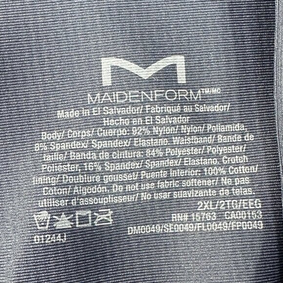 Maidenform Womens Size 2XL Shaper Thong Firm Control Lace Navy Blue New - Picture 7 of 10